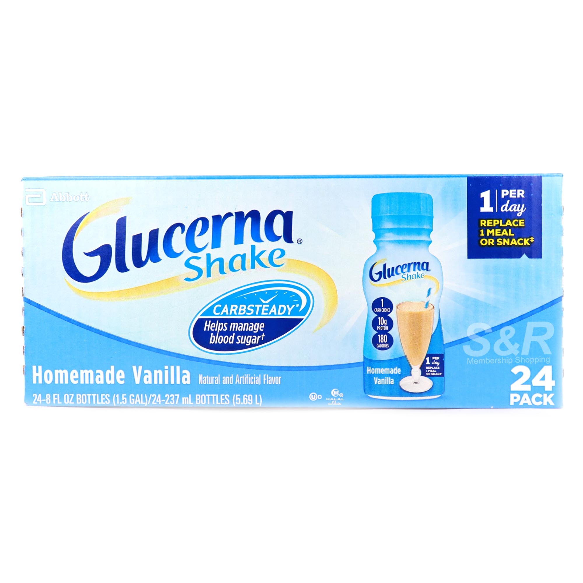 Glucerna Shake Homemade Vanilla 24 bottles